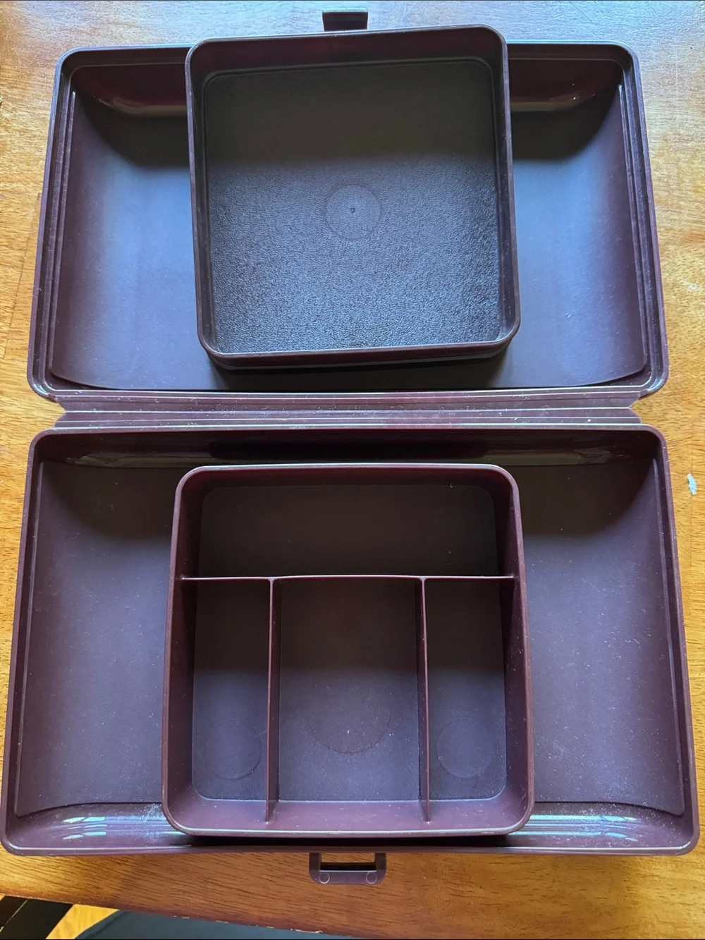 Tupperware Tuppercraft dark brown  Compact Storage Box